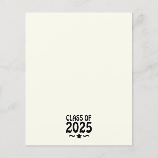 Afstudeerder Star Class van het Afstuderen 2025 (Achterkant)