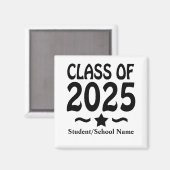 Afstudeerder Sterklasse van 2025 Afstuderen Magneet (Voorkant / Achterkant)
