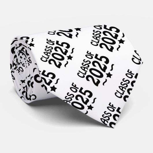 Afstudeerder Sterklasse van 2025 Afstuderen Stropdas (Opgerold)