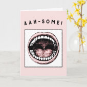 Afstudeerder tandheelkunde kaart (Gele Bloem)