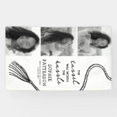 Afstudeerder Tassel 3 Foto Afstuderen Spandoek (Horizontaal)