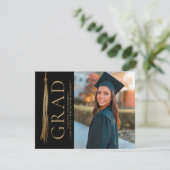 Afstudeerder Tassel University Afstuderen aangepas Aankondiging (Staand voorkant)