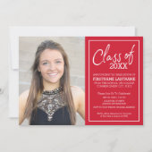 Afstudeerder Trendy Afstuderen Fotoaankondiging ro Kaart (Voorkant)