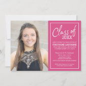 Afstudeerder Trendy Afstuderen Fotoaankondiging Ro Kaart (Voorkant)
