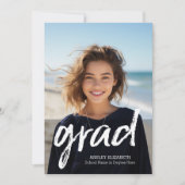 Afstudeerder Trendy Afstuderen Verticale aankondig Kaart (Voorkant)