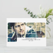 Afstudeerder Typografie 2 Aankondiging Afstuderen (Staand voorkant)