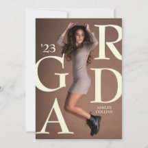 AFSTUDEERDER Typografie Aangepast foto-Afstuderen