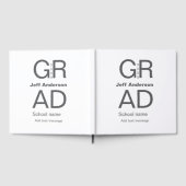 Afstudeerder Typografie Modern afstuderen Simple M Gastenboek (Volledig)