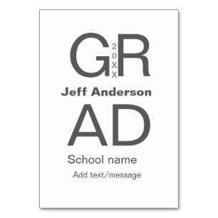 Afstudeerder Typografie Modern afstuderen Simple M Kaart