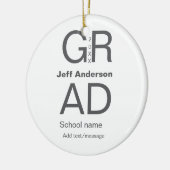 Afstudeerder Typografie Modern afstuderen Simple M Keramisch Ornament (Links)