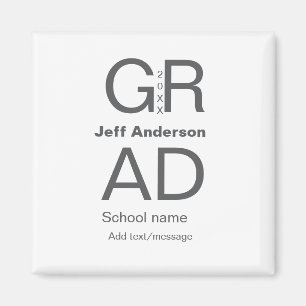 Afstudeerder Typografie Modern afstuderen Simple M Magneet
