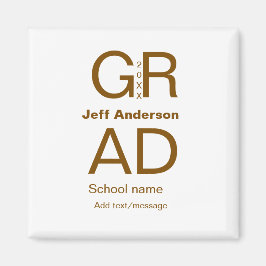 Afstudeerder Typografie Modern afstuderen Simple M Magneet