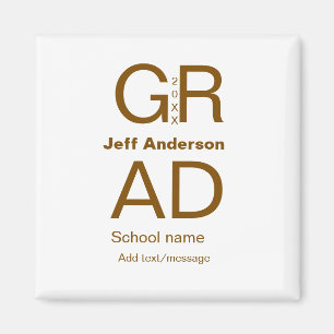 Afstudeerder Typografie Modern afstuderen Simple M Magneet