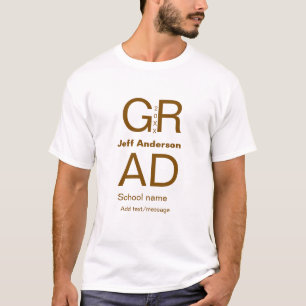 Afstudeerder Typografie Modern afstuderen Simple M T-shirt