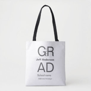 Afstudeerder Typografie Modern afstuderen Simple M Tote Bag