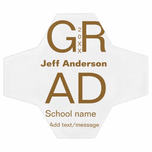 Afstudeerder Typografie Modern afstuderen Simple M Voetbal (Enkel)