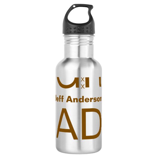 Afstudeerder Typografie Modern afstuderen Simple M Waterfles (Voorkant)