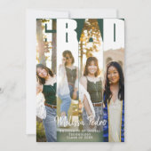 Afstudeerder Typografie Vier Foto Afstuderen Uitno Kaart (Voorkant)