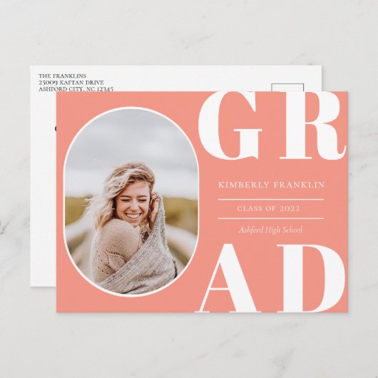 AFSTUDEERDER Uitnodiging Lijst Afstuderen (Voorkant / Achterkant)