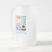 Afstudeerder van 2012 matglas bierpul (Voorkant links)