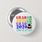Afstudeerder van 2020 ronde button 5,7 cm (Voorkant /achterkant)