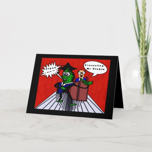 Afstudeerder van augurk kaart (Voorkant)