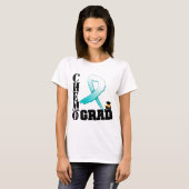 Afstudeerder van de Cervical Cancer Chemo T-shirt (Voorkant volledig)