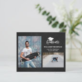 Afstudeerder van de middelbare school - Mededeling (Staand voorkant)