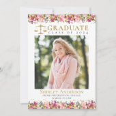 Afstudeerder van de rechtenstudiegroep Foto Roze F Kaart (Voorkant)