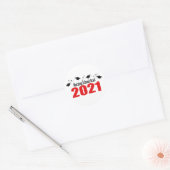 Afstudeerder van de verpleegschool 2021 Petten en  Ronde Sticker (Envelop)