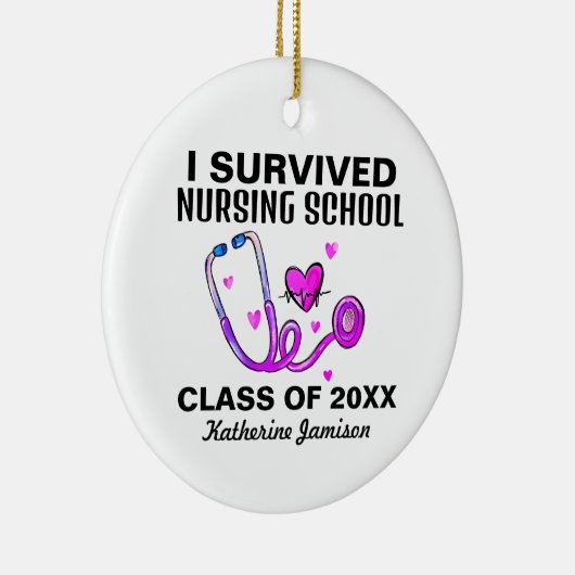 Afstudeerder van de verpleegschool keramisch ornament (Rechts)