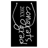 afstudeerder van felicitaties klein cadeauzakje (Achterkant)