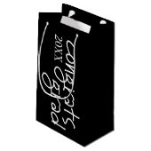 afstudeerder van felicitaties klein cadeauzakje (Achterkant Gekanteld)