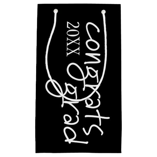 afstudeerder van felicitaties klein cadeauzakje (Voorkant)