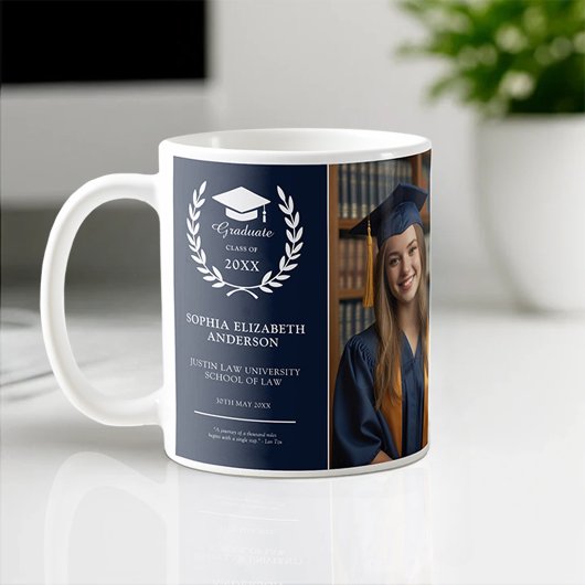 Afstudeerder van Gefeliciteerd | Moderne Afstudere Koffiemok