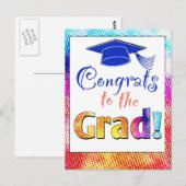Afstudeerder van graten briefkaart (Voorkant / Achterkant)