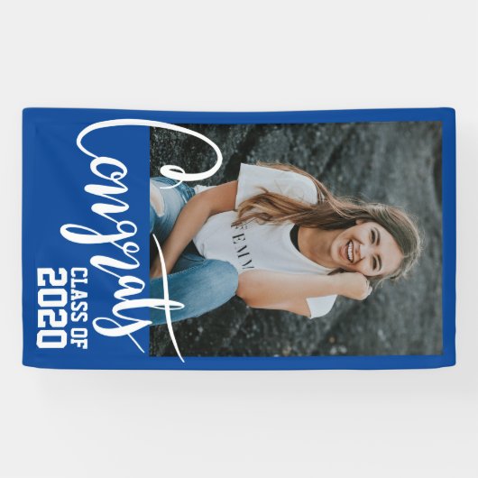 Afstudeerder van graten | Foto en jaar toevoegen Spandoek (Horizontaal)