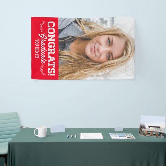 Afstudeerder van graten | Foto toevoegen Spandoek (Beurs)