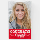 Afstudeerder van graten | Foto toevoegen Spandoek (Verticaal)