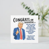 Afstudeerder van graten kaart (Staand voorkant)
