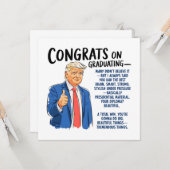 Afstudeerder van graten kaart (Voorkant / Achterkant in situ)