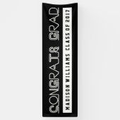 Afstudeerder van graten | Naam en jaar Spandoek (Verticaal)