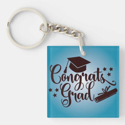 Afstudeerder van graten sleutelhanger (Voorkant)