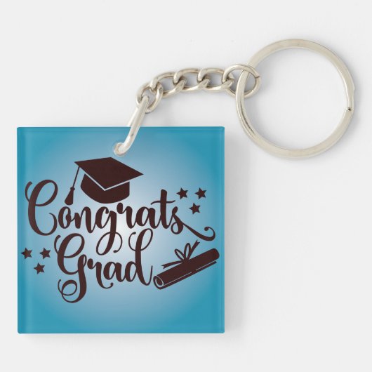 Afstudeerder van graten sleutelhanger (Achterkant)