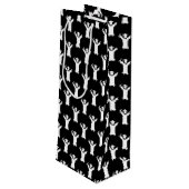 Afstudeerder van graten wijn cadeautas (Achterkant Gekanteld)