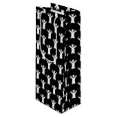 Afstudeerder van graten wijn cadeautas (Voorkant Gekanteld)