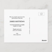 AFSTUDEERDER VAN HET KRIJTBORD | AFSTUDEREN DANK U BRIEFKAART (Achterkant)