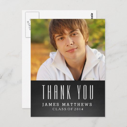 AFSTUDEERDER VAN HET KRIJTBORD | AFSTUDEREN DANK U BRIEFKAART (Voorkant / Achterkant)