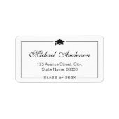 Afstudeerder van studiepunt Afstuderen - elegant k Etiket (Voorkant)