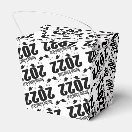 Afstudeerder verpleegschool 2022 Afstuderen (zwart Bedankdoosjes (Achterkant)